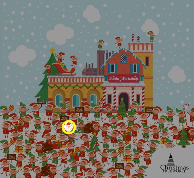 Find Santa Among The Elves Puzzle Answer