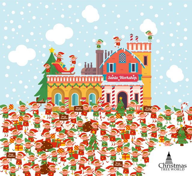 Find Santa Among The Elves Puzzle