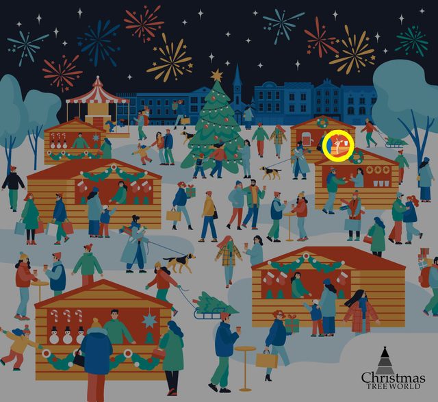 Find The Reindeer Among The Shoppers Puzzle Answer