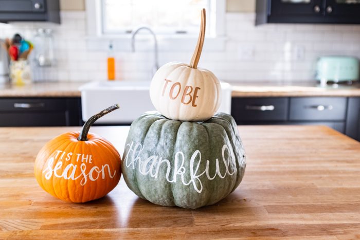 Thanksgiving pumpkin display