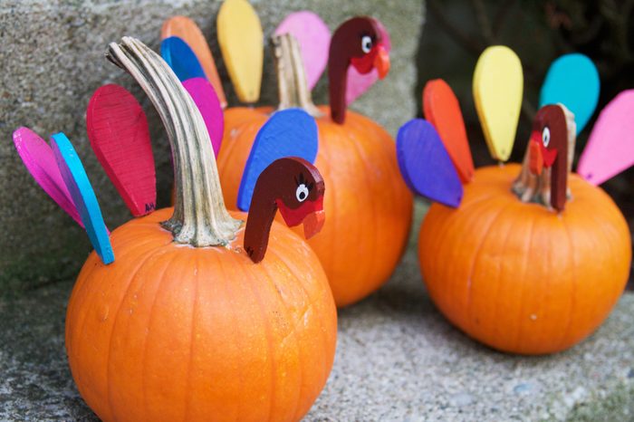 Turkey Pumpkin craft for thanksgiving