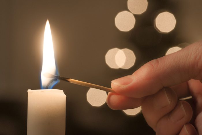 LIghting a candle stick