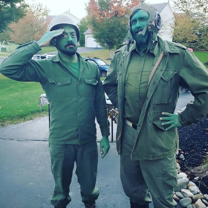 Green Army Men Halloween Costume Courtesy @frank Buatti Via Instagram
