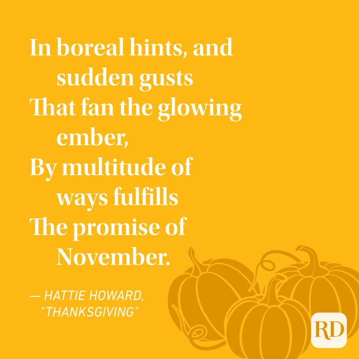 Hattie Howard Thanksgiving Poems