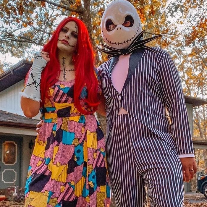 Jack Skellington Halloween Costume Courtesy @abusylifewithrio Via Instagram
