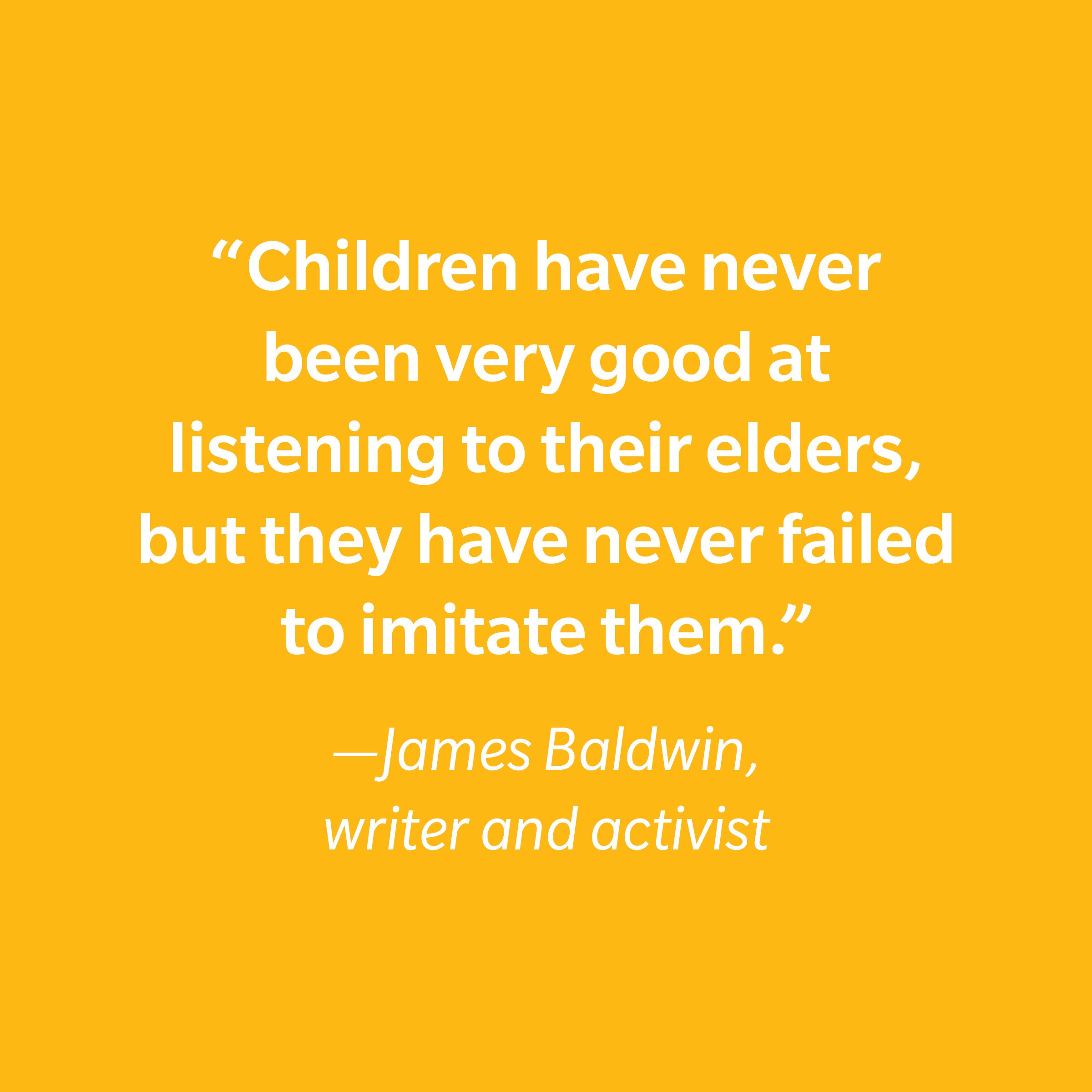James Baldwin Inspiring Kids' Quotes