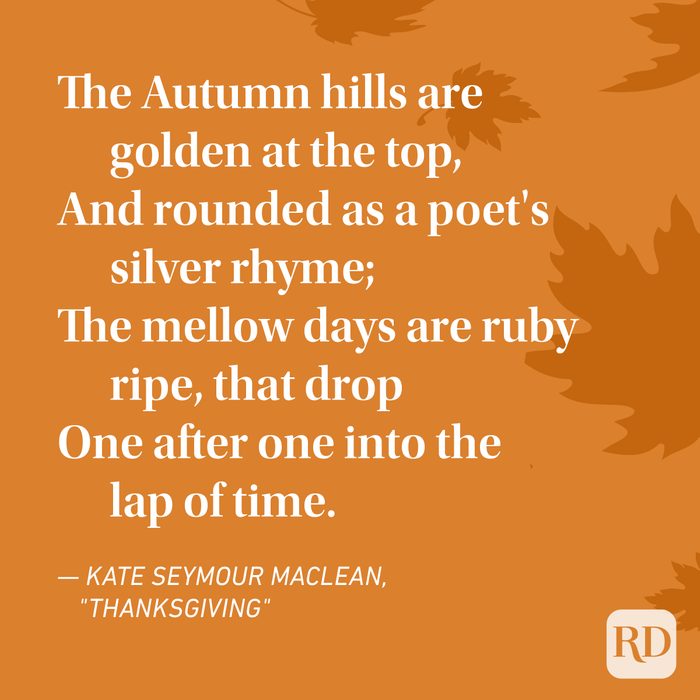 Kate Seymour Maclean Thanksgiving Poems