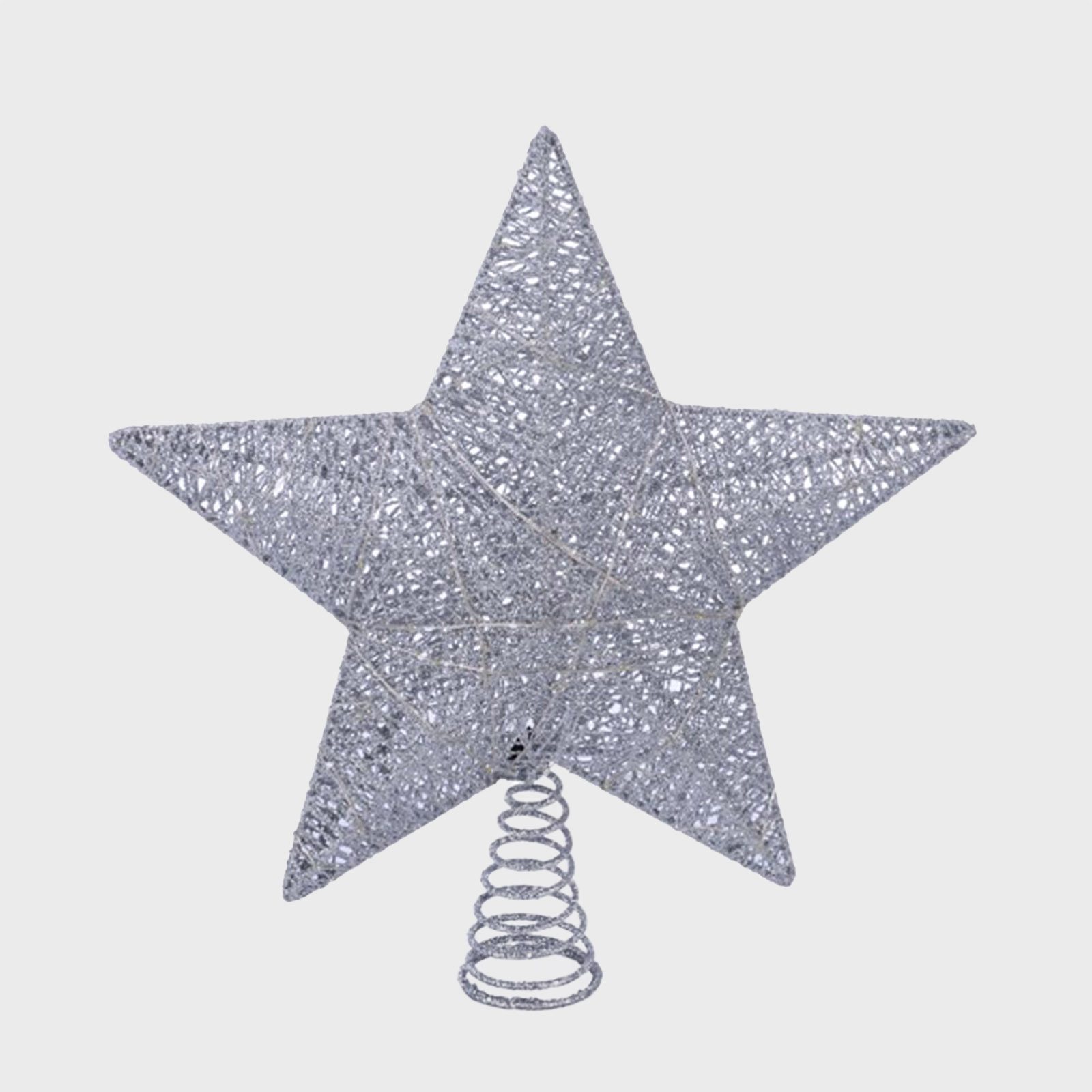 Led Silver Star Christmas Tree Topper Via Walmart