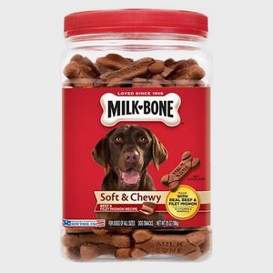 Milk Bone Soft And Chewy Beef And Filet Mignon Recipe Dog Treats