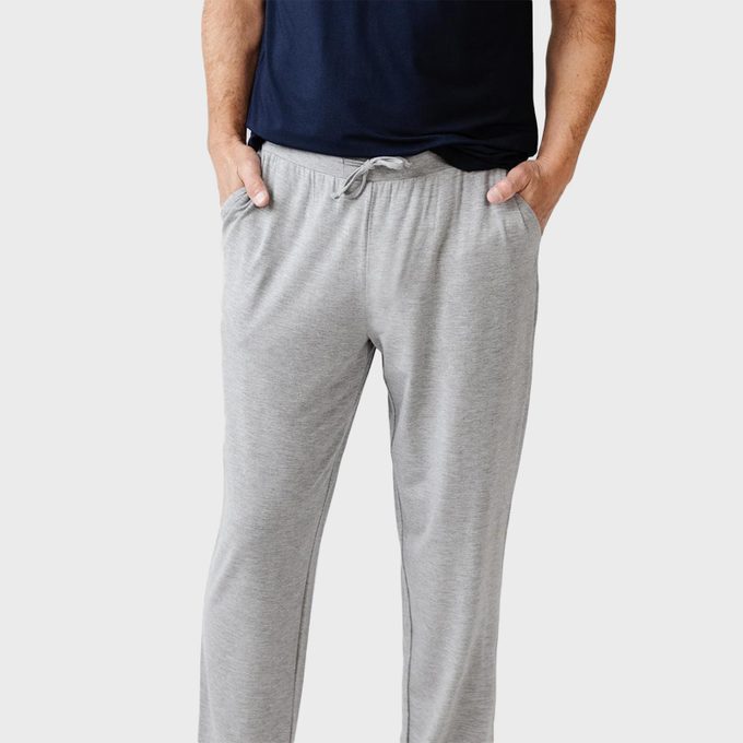 Cozy Earth Bamboo Stretch-Knit Pajama Pant and Stretch-Knit Lounge Tee