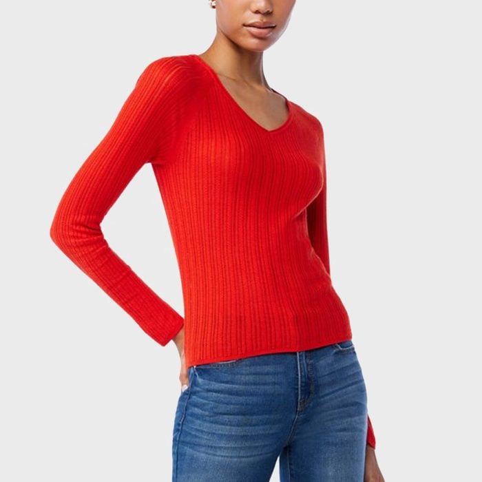 Rd Ecomm Scoop Women's Ribbed Sweater Via Walmart.com