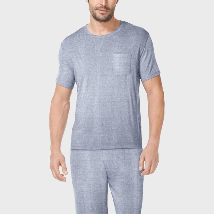Rd Ecomm Tommy John Second Skin Luxe Rib Tee And Jogger Sleep Set 