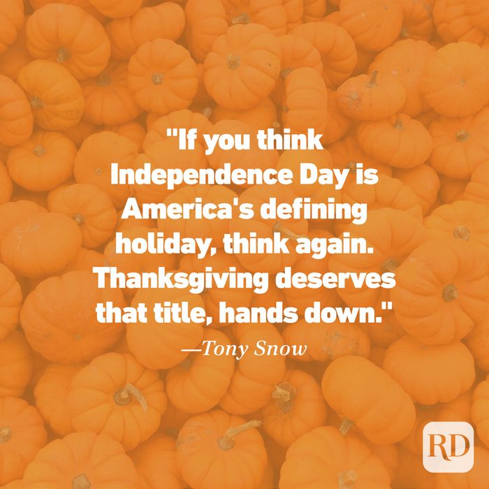 Thanksgiving Quote by Tony Snow
