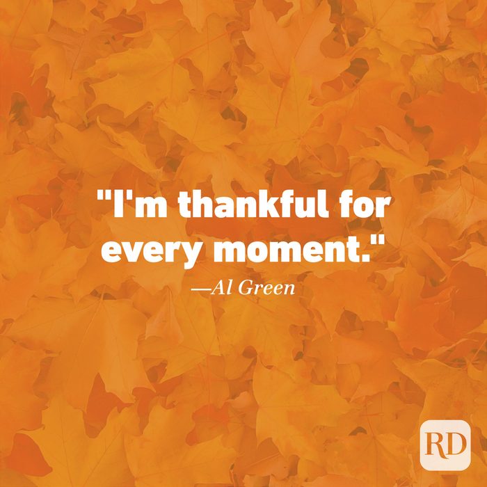 Thanksgiving Quote by Al Green