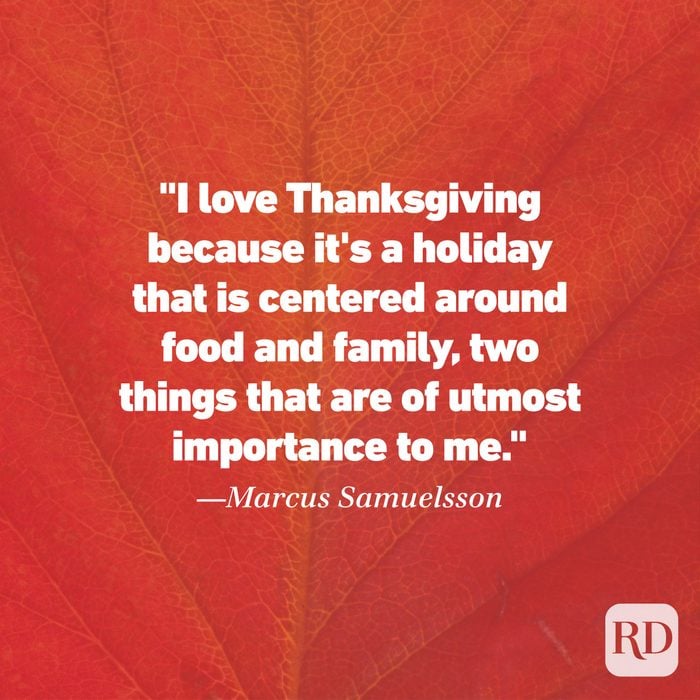 Thanksgiving Quote by Marcus Samuelsson