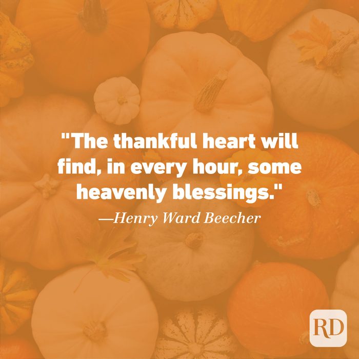 Thanksgiving Quote by Henry Ward Beecher