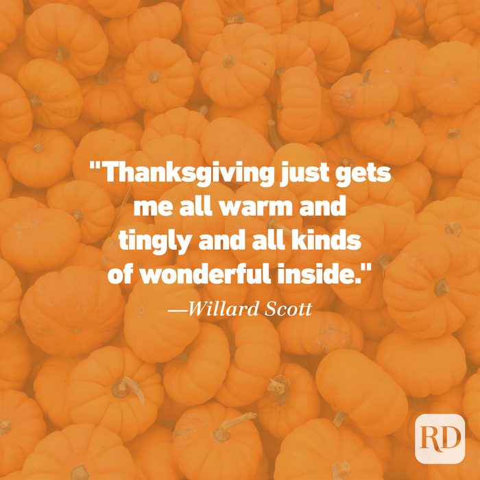 Thanksgiving Quote by Willard Scott