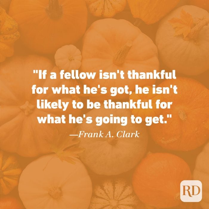 Thanksgiving Quote by Frank A. Clark