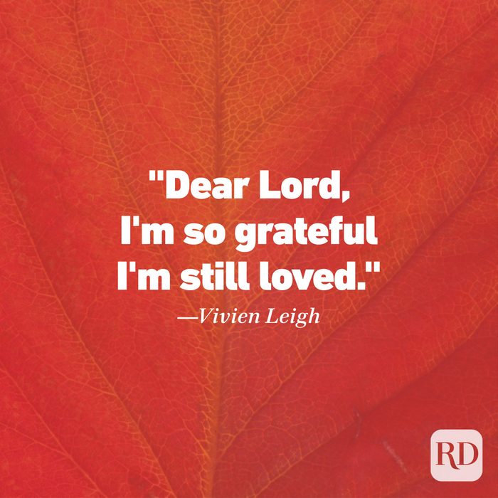 Thanksgiving Quote by Vivien Leigh