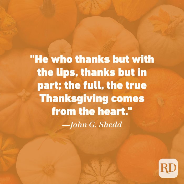 Thanksgiving Quote by John G. Shedd