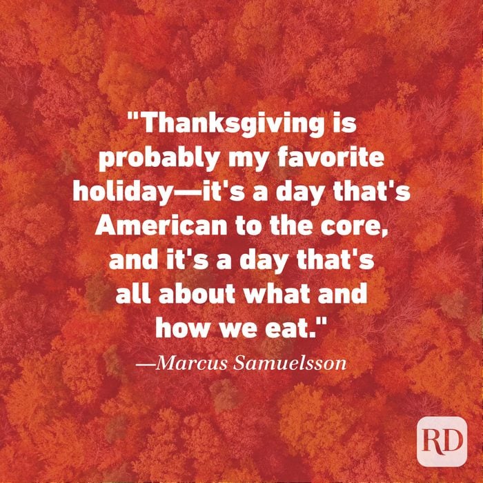 Thanksgiving Quote by Marcus Samuelsson