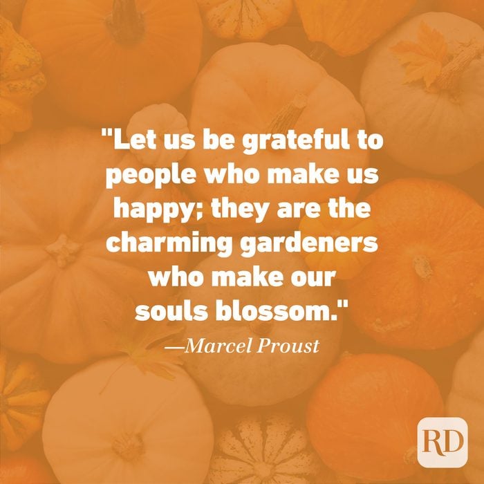 Thanksgiving Quote by Marcel Proust