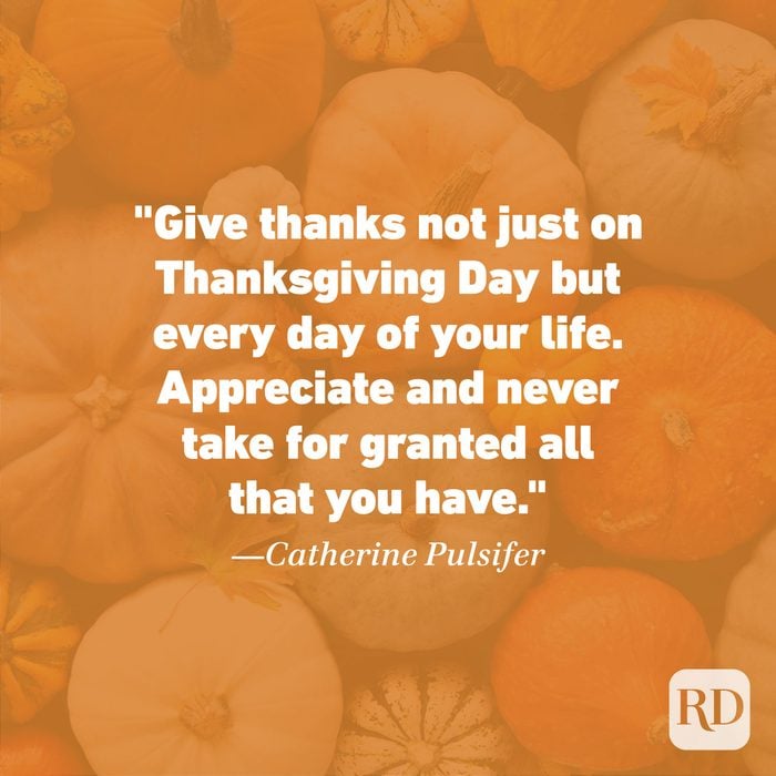 Thanksgiving Quote by Catherine Pulsifer