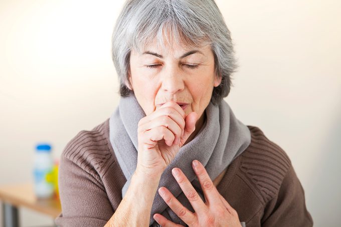 Elderly Person Coughing