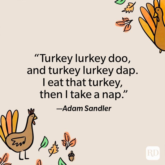 Adam Sandler Thanksgiving Funny Quote