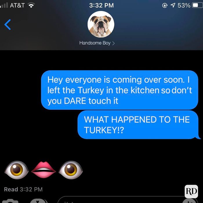 Bad Dog Ate Turkey Thanksgiving Meme
