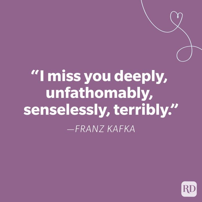Franz Kafka Miss You Quote