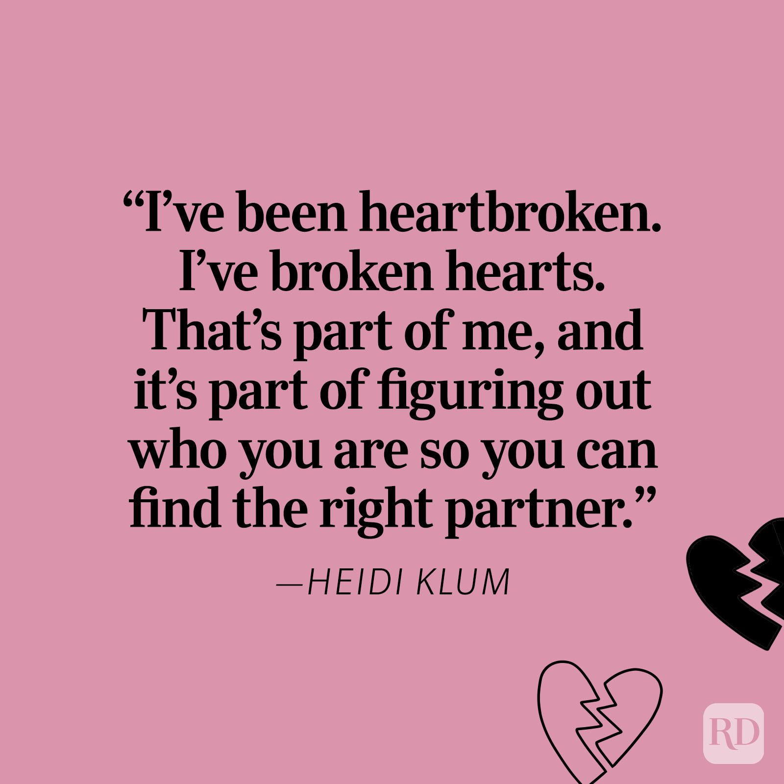 Heidi Klum Heartbreak Quote