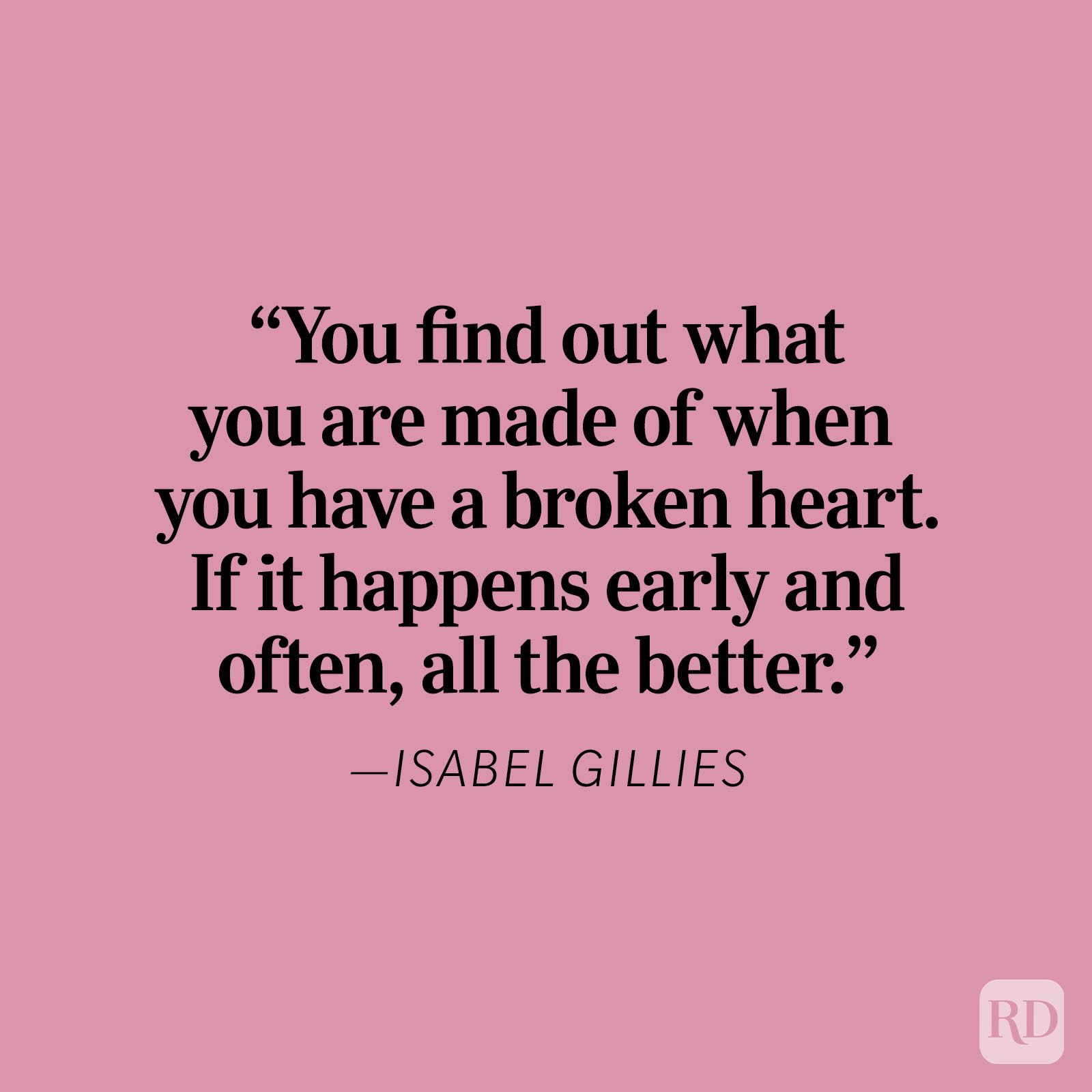 Isabel Gillies Heartbreak Quote