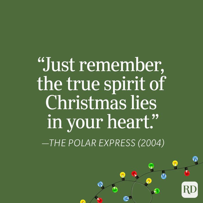 Just Remember The True Spirit Of Christmas Lies In Your Heart The Polar Express Quote