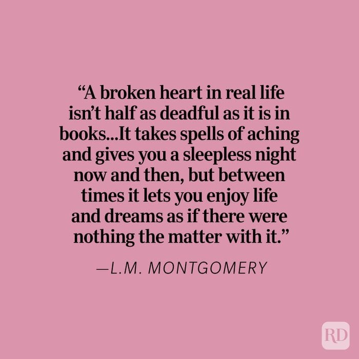 L.m. Montgomery Heartbreak Quote