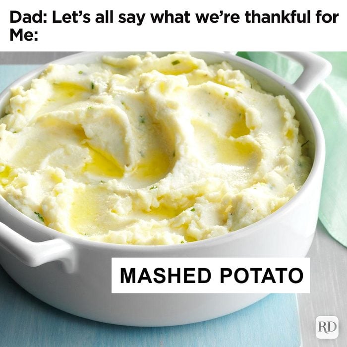 Thankful For Mashed Potatoes Meme 2