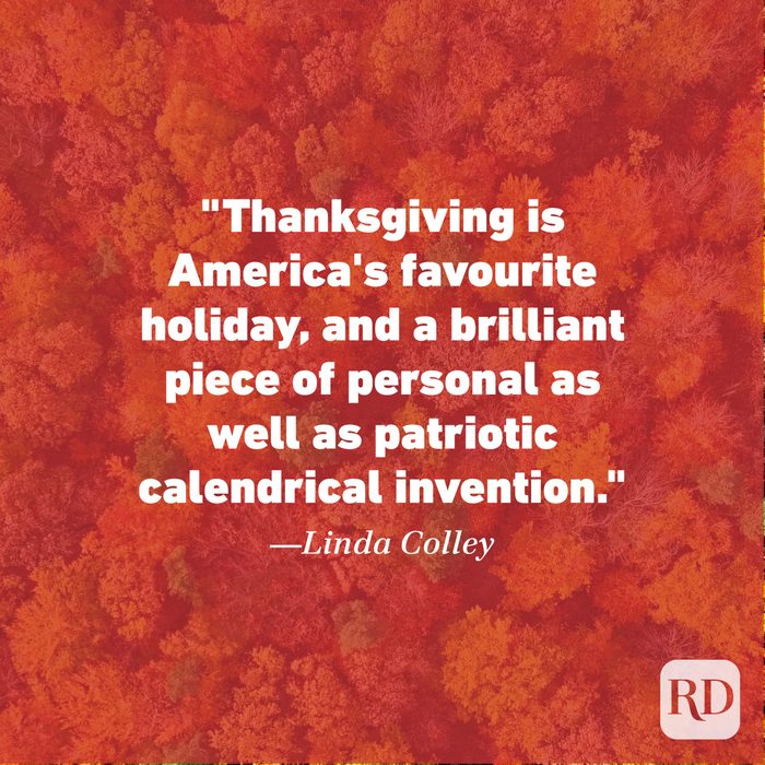 Thanksgiving Quote by Linda Colley