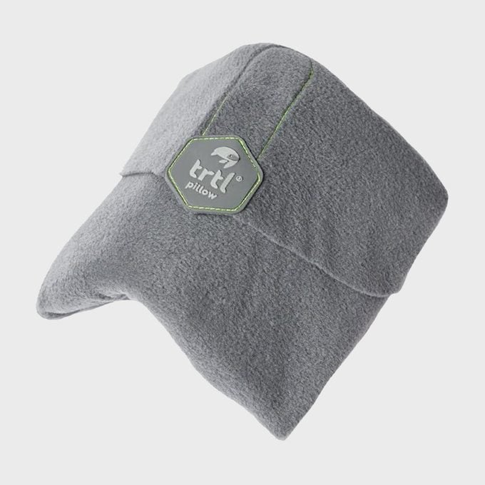 Trtl Travel Pillow On Gray Background