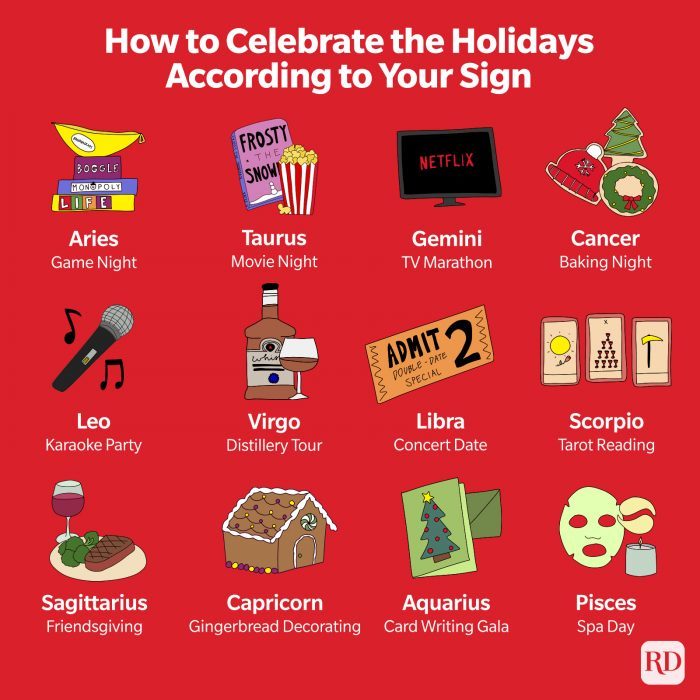 Zodiac for the Holidays: The Best Way to Celebrate According to Your Sign