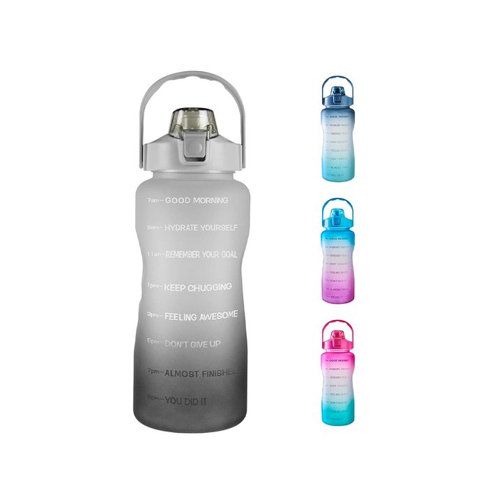 Eyq 64 Ounce Leakproof Water Bottle With Motivational Time Markers