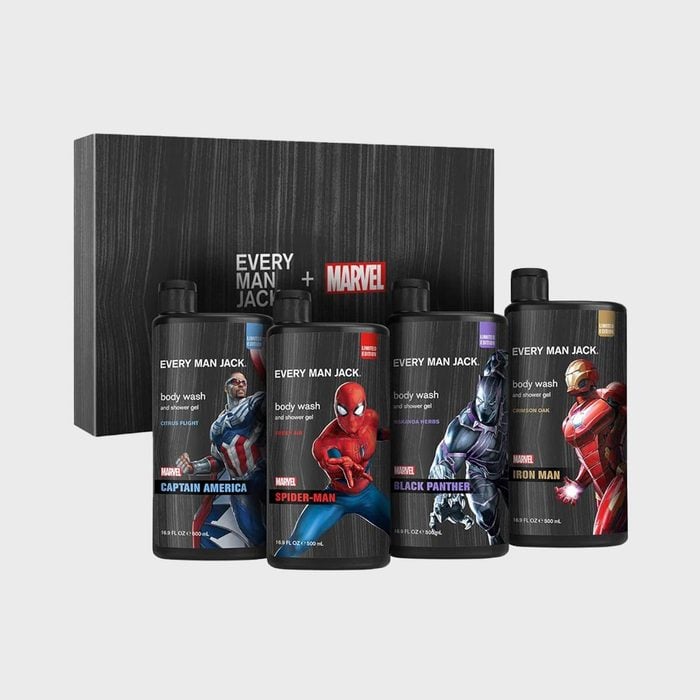 For Superhero Fans Every Man Jack Marvel Collectors Box Body Wash Gift Set