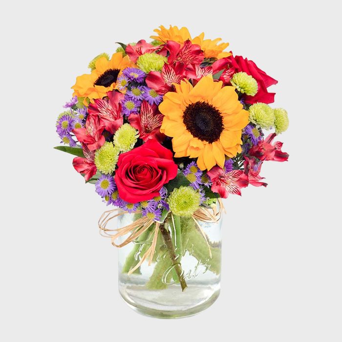 From You Flowers Flower Fields Mason Jar