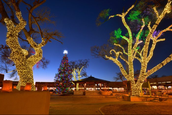 Christmas at the Taos, New Mexico Historic Plaza