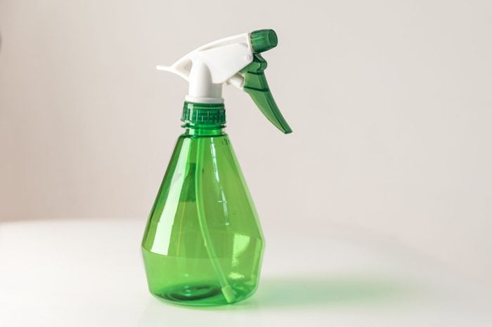 spray bottle of vinegar