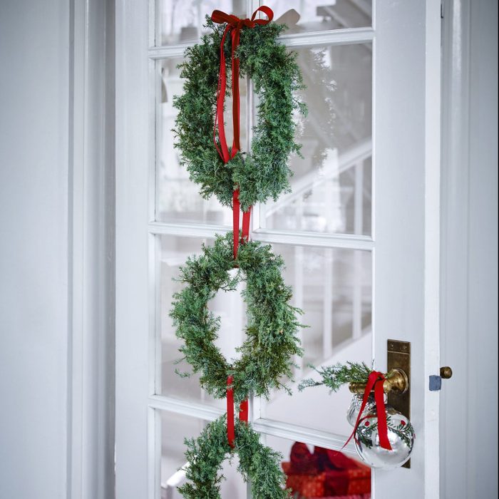 Christmas tripple wreath decoration