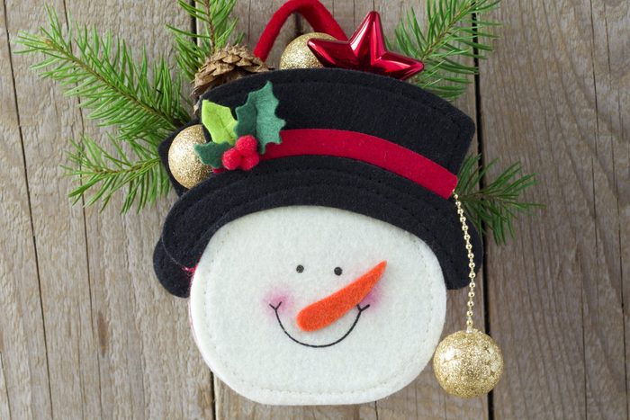 christmas Snowman with gifts