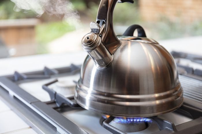 Tea Kettle with Steam