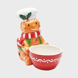 Kringle Express Ceramic Holiday Character Serving Bowl Via Qvc