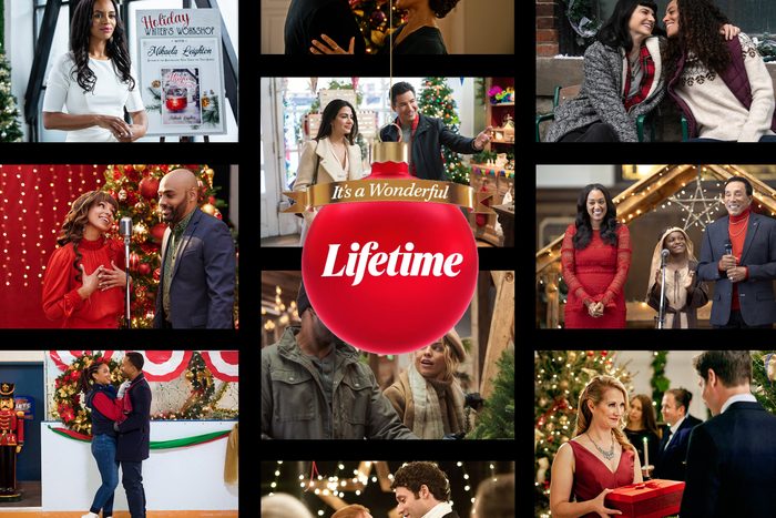 Lifetime Christmas Movies Collage