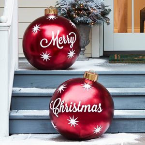 oversized christmas ball ornaments outdoor decor